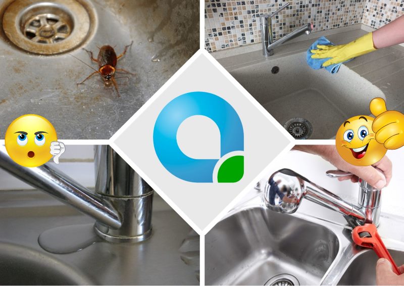 Чтобы избавиться от тараканов на кухне и в ванной, заблокируйте им доступ к воде