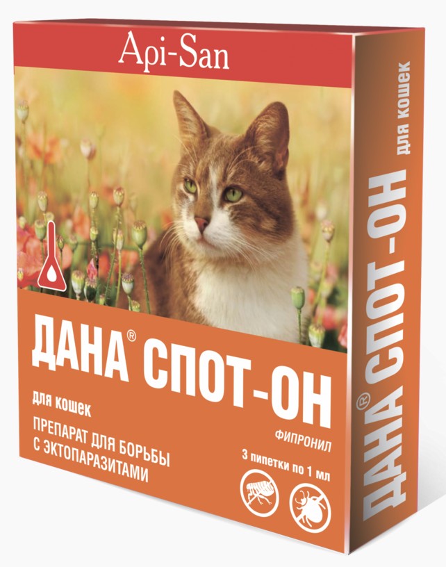 Дана Спот-он для кошек от блох